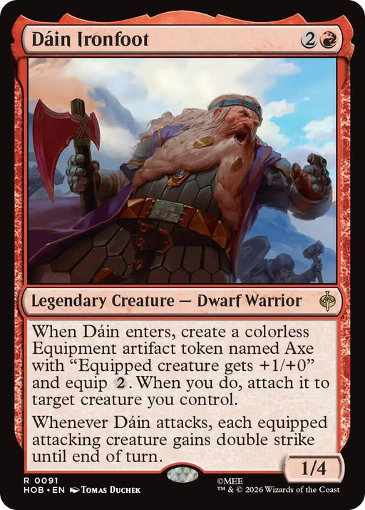 Image for Dain Ironfoot (91) [The Hobbit] (HOB) - Magic: The Gathering