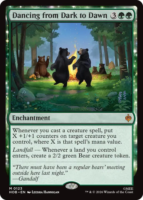 Image for Dancing from Dark to Dawn (123) [The Hobbit] (HOB) - Magic: The Gathering