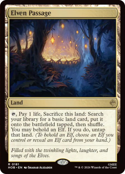Image for Elven Passage (181) (Foil) [The Hobbit] (HOB) - Magic: The Gathering