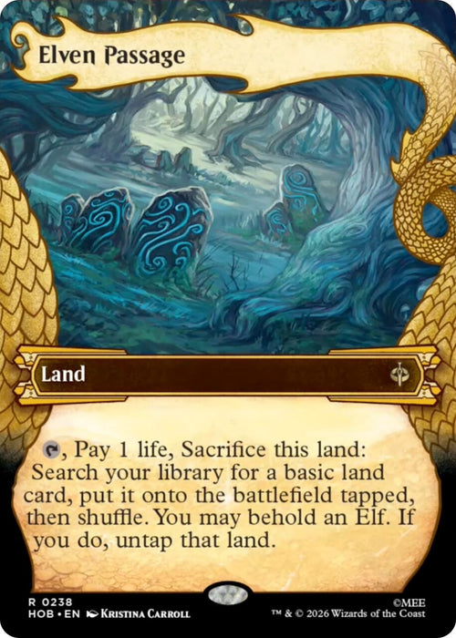 Image for Elven Passage (Showcase) (238) (Foil) [The Hobbit] (HOB) - Magic: The Gathering