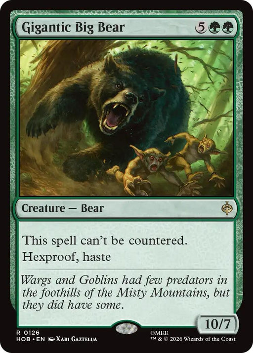 Image for Gigantic Big Bear (126) (Foil) [The Hobbit] (HOB) - Magic: The Gathering