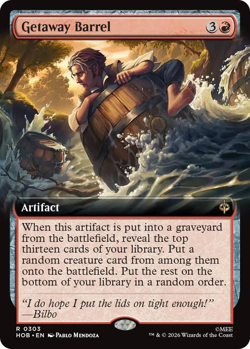 Image for Getaway Barrel (Extended Art) (303) [The Hobbit] (HOB) - Magic: The Gathering