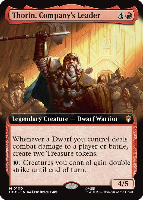 Image for Thorin, Company's Leader (Extended Art) (100) [The Hobbit: Eternal-Legal] (HOC) - Magic: The Gathering