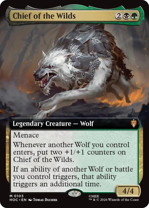 Image for Chief of the Wilds (Extended Art) (103) [The Hobbit: Eternal-Legal] (HOC) - Magic: The Gathering