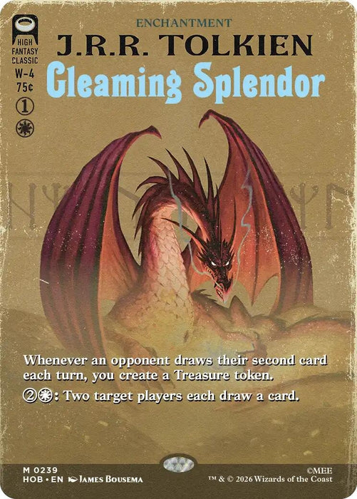 Image for Gleaming Splendor (Borderless) (239) [The Hobbit] (HOB) - Magic: The Gathering