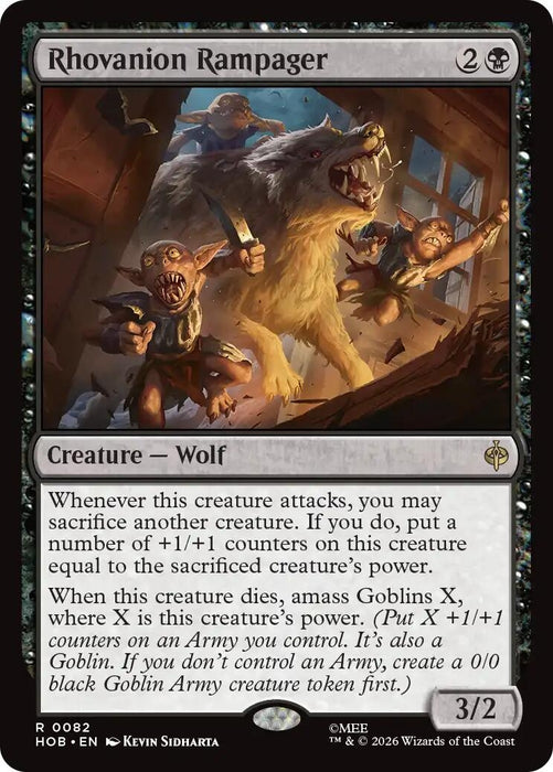 Image for Rhovanion Rampager (82) (Foil) [The Hobbit] (HOB) - Magic: The Gathering