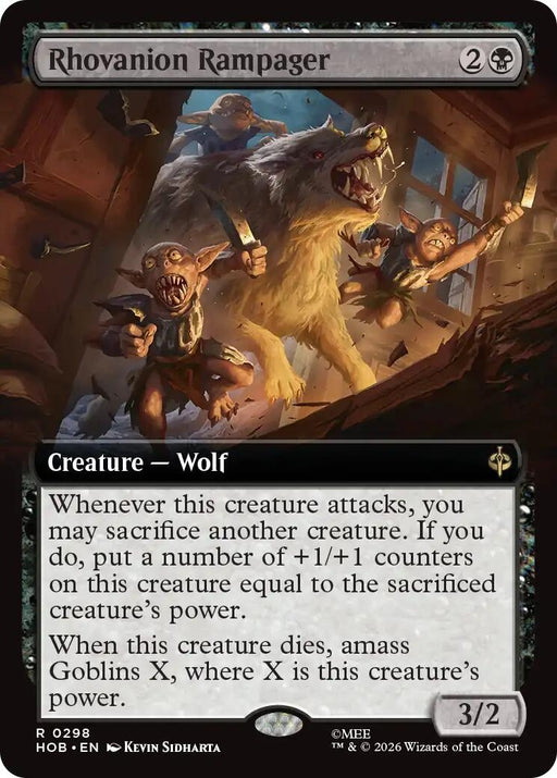 Image for Rhovanion Rampager (Extended Art) (298) [The Hobbit] (HOB) - Magic: The Gathering