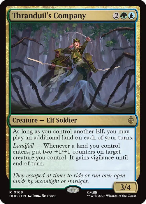 Image for Thranduil's Company (168) (Foil) [The Hobbit] (HOB) - Magic: The Gathering