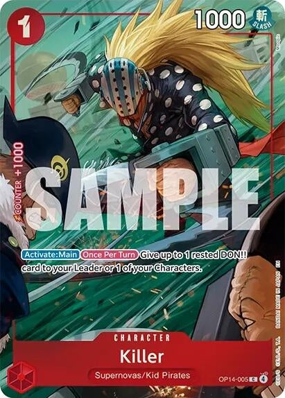 Image for Killer (One Piece Card Game Illustration Box Vol. 8) (OP14-005) (Foil) [One Piece Promotion Cards] (OP-PR) - One Piece Card Game