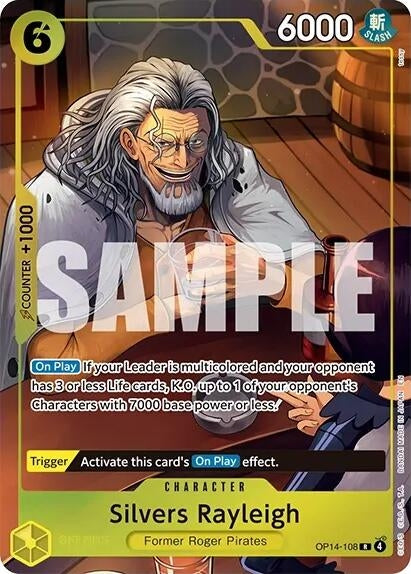 Image for Silvers Rayleigh (One Piece Card Game Illustration Box Vol. 7) (OP14-108) (Foil) [One Piece Promotion Cards] (OP-PR) - One Piece Card Game
