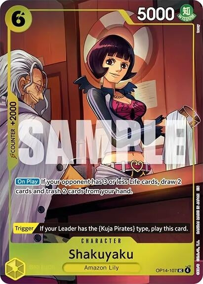 Image for Shakuyaku (One Piece Card Game Illustration Box Vol. 7) (OP14-107) (Foil) [One Piece Promotion Cards] (OP-PR) - One Piece Card Game