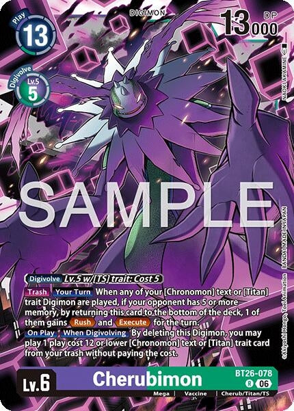 Image for Cherubimon (BT26-078 R) (Foil) [Timeless Bonds] (BT-26) - Digimon Card Game