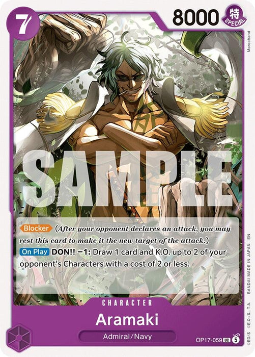 Image for Aramaki (OP17-059) [The World's Strongest Warriors] (OP17) - One Piece Card Game
