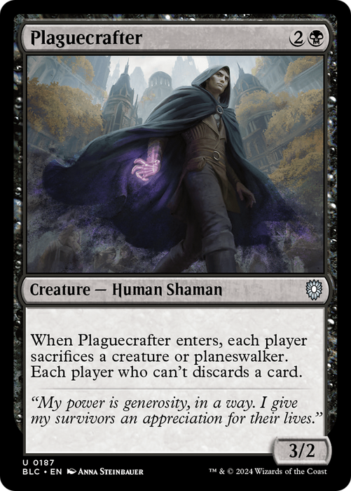 Plaguecrafter [BLC-187] - Bloomburrow Commander