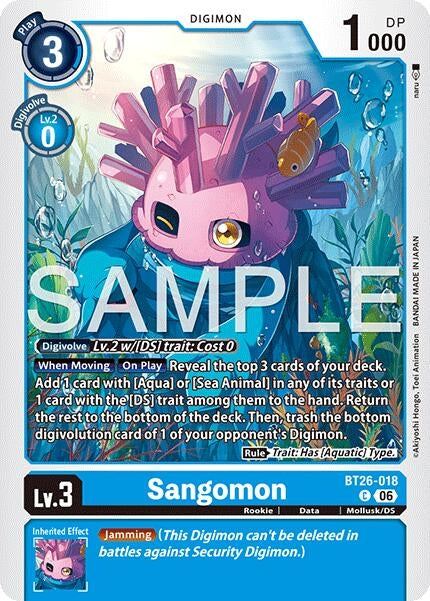Image for Sangomon (BT26-018 C) [Timeless Bonds] (BT-26) - Digimon Card Game