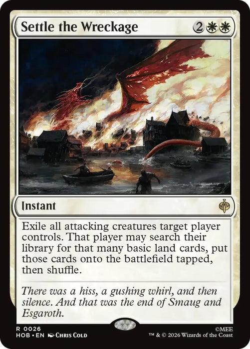 Image for Settle the Wreckage (26) (Foil) [The Hobbit] (HOB) - Magic: The Gathering