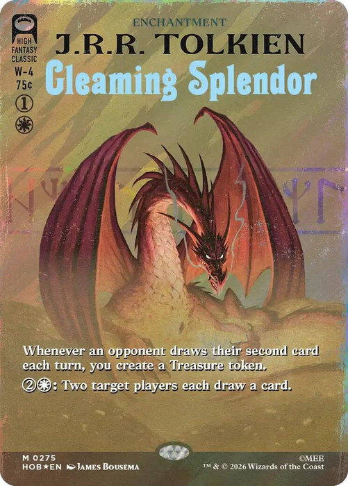Image for Gleaming Splendor (Borderless) (Surge Foil) (275) (Foil) [The Hobbit] (HOB) - Magic: The Gathering