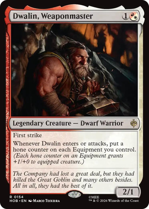Image for Dwalin, Weaponmaster (154) [The Hobbit] (HOB) - Magic: The Gathering
