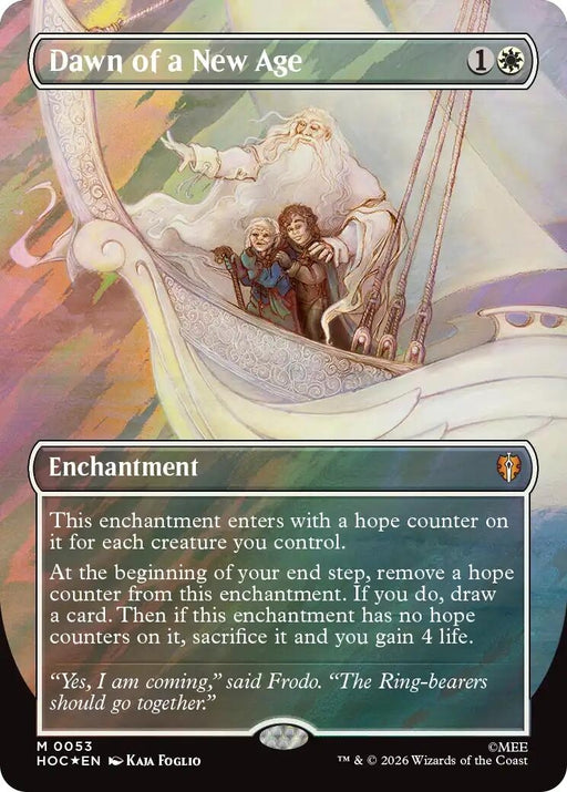 Image for Dawn of a New Age (Borderless) (Surge Foil) (53) (Foil) [The Hobbit: Eternal-Legal] (HOC) - Magic: The Gathering