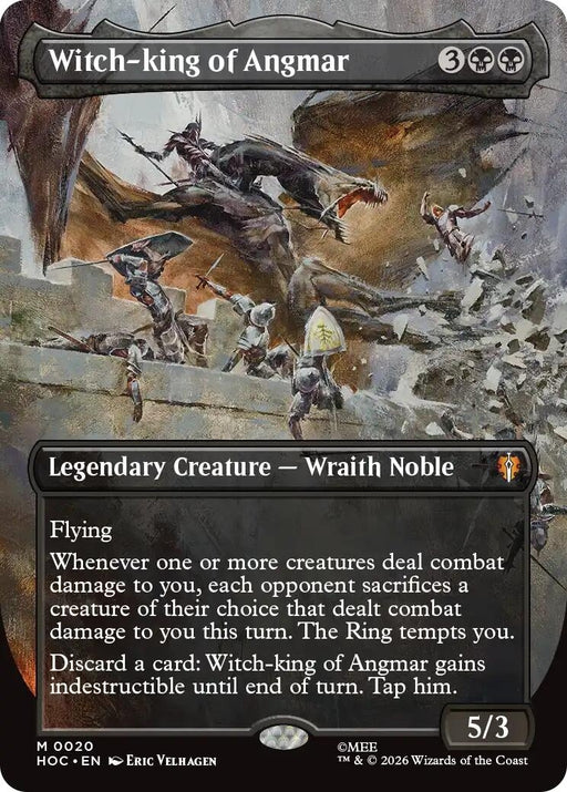 Image for Witch-king of Angmar (Borderless) (20) [The Hobbit: Eternal-Legal] (HOC) - Magic: The Gathering