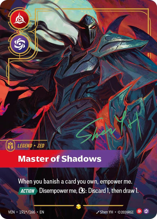 Zed - Master of Shadows (Signature) (191*/166) [Vendetta] (VEN)