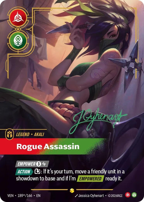 Akali - Rogue Assassin (Signature) (189*/166) [Vendetta] (VEN)