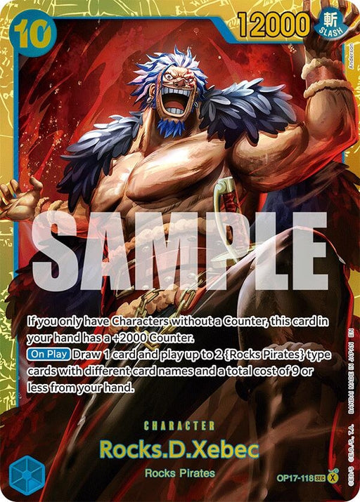 Image for Rocks.D.Xebec (118) (OP17-118) (Foil) [The World's Strongest Warriors] (OP17) - One Piece Card Game