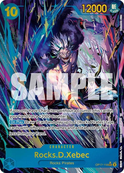 Image for Rocks.D.Xebec (118) (Alternate Art) (OP17-118) (Foil) [The World's Strongest Warriors] (OP17) - One Piece Card Game