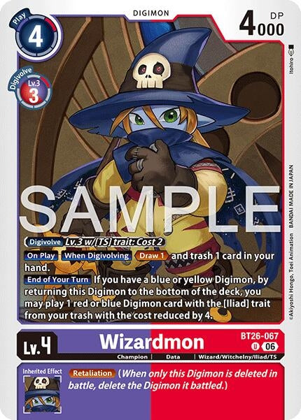 Image for Wizardmon (BT26-067 U) [Timeless Bonds] (BT-26) - Digimon Card Game