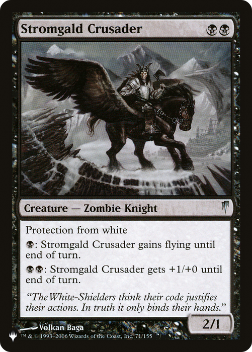 Stromgald Crusader [PLST-CSP-71] - The List