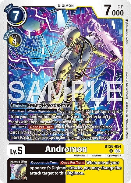 Image for Andromon (BT26-054 U) [Timeless Bonds] (BT-26) - Digimon Card Game