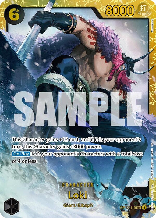 Image for Loki (OP17-119) (Foil) [The World's Strongest Warriors] (OP17) - One Piece Card Game