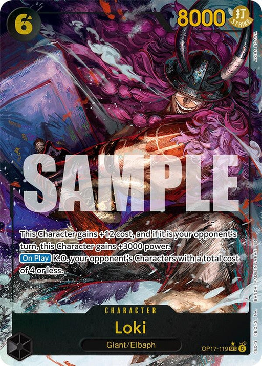 Image for Loki (Alternate Art) (OP17-119) (Foil) [The World's Strongest Warriors] (OP17) - One Piece Card Game