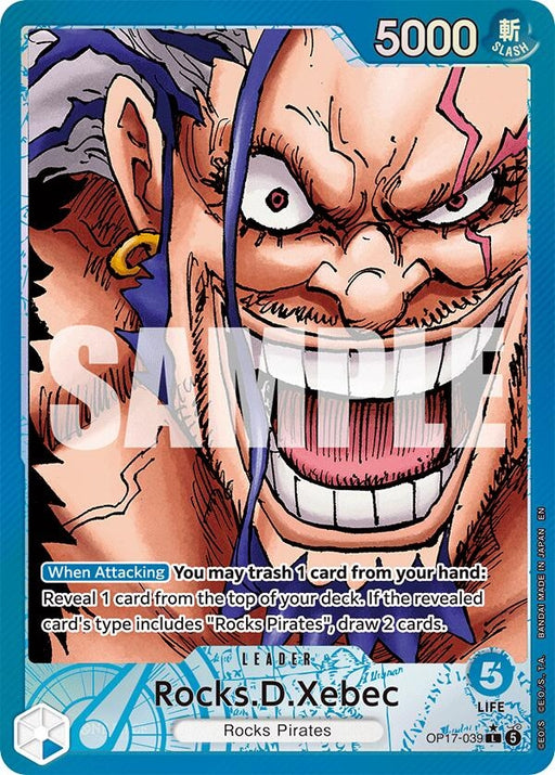 Image for Rocks.D.Xebec (039) (Alternate Art) (OP17-039) (Foil) [The World's Strongest Warriors] (OP17) - One Piece Card Game
