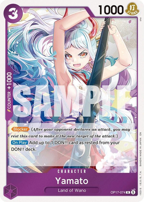 Image for Yamato (OP17-074) (Foil) [The World's Strongest Warriors] (OP17) - One Piece Card Game