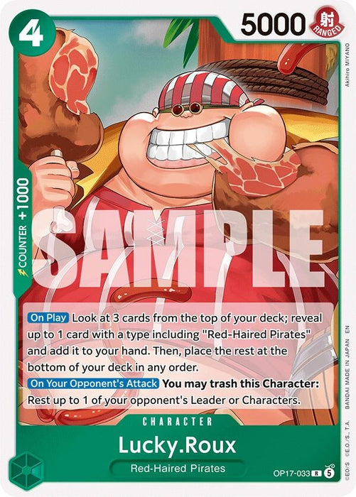 Image for Lucky.Roux (OP17-033) (Foil) [The World's Strongest Warriors] (OP17) - One Piece Card Game