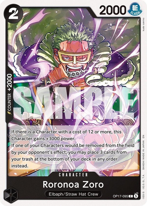 Image for Roronoa Zoro (095) (OP17-095) [The World's Strongest Warriors] (OP17) - One Piece Card Game