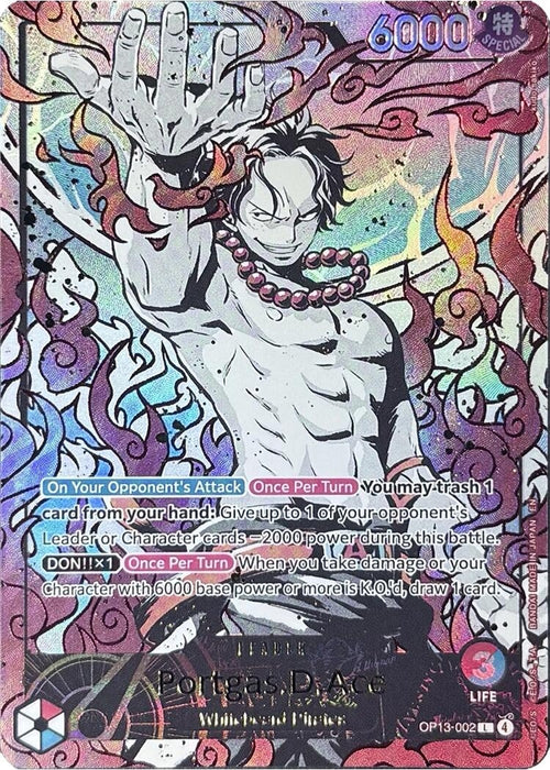 Image for Portgas.D.Ace (English Version 3rd Anniversary Set) (OP13-002) (Foil) [One Piece Promotion Cards] (OP-PR) - One Piece Card Game