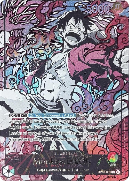 Image for Monkey.D.Luffy (English Version 3rd Anniversary Set) (OP13-001) (Foil) [One Piece Promotion Cards] (OP-PR) - One Piece Card Game