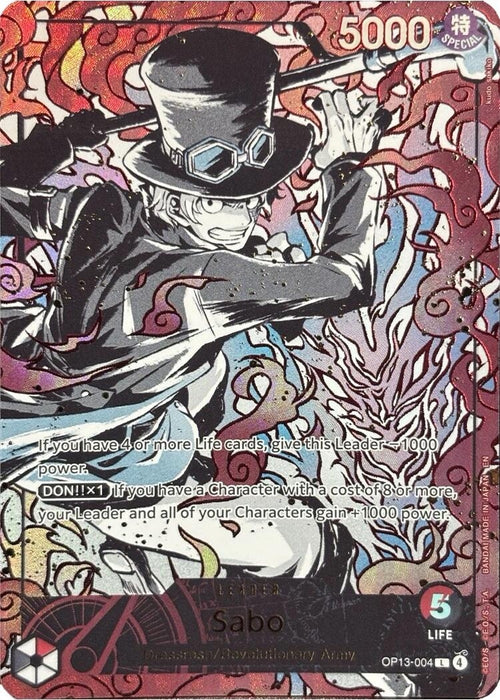 Image for Sabo (English Version 3rd Anniversary Set) (OP13-004) (Foil) [One Piece Promotion Cards] (OP-PR) - One Piece Card Game