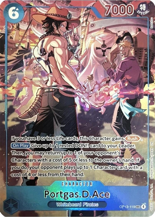 Image for Portgas.D.Ace (119) (English Version 3rd Anniversary Set) (OP13-119) (Foil) [One Piece Promotion Cards] (OP-PR) - One Piece Card Game
