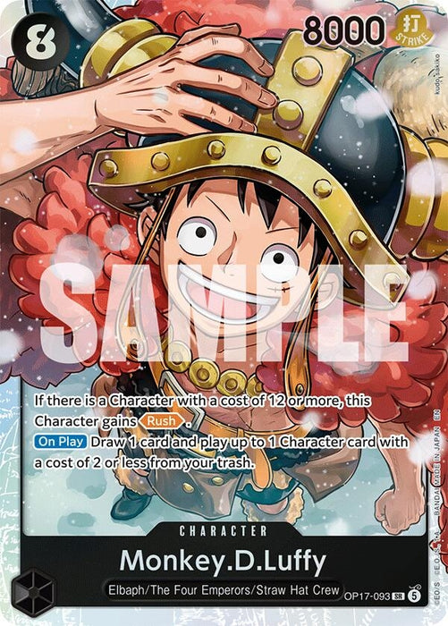 Image for Monkey.D.Luffy (093) (OP17-093) (Foil) [The World's Strongest Warriors] (OP17) - One Piece Card Game
