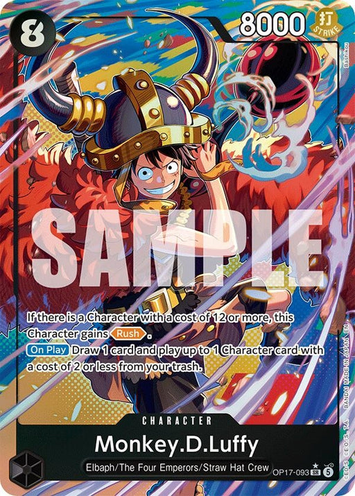 Image for Monkey.D.Luffy (093) (Alternate Art) (OP17-093) (Foil) [The World's Strongest Warriors] (OP17) - One Piece Card Game