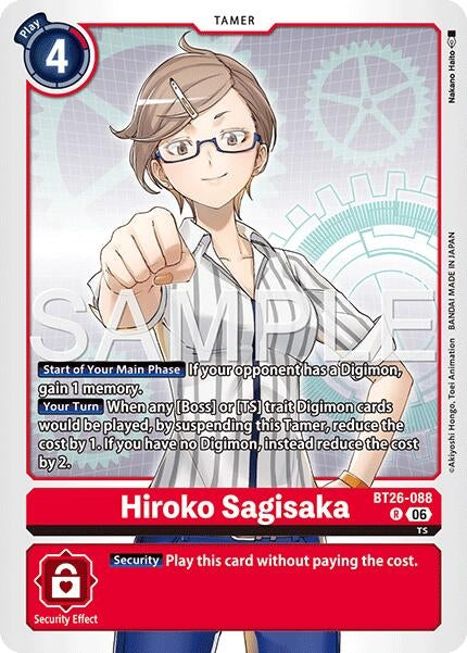 Image for Hiroko Sagisaka (BT26-088 R) (Foil) [Timeless Bonds] (BT-26) - Digimon Card Game