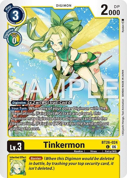 Image for Tinkermon (BT26-024 C) [Timeless Bonds] (BT-26) - Digimon Card Game