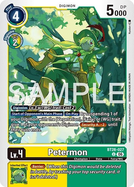 Image for Petermon (BT26-027 U) [Timeless Bonds] (BT-26) - Digimon Card Game