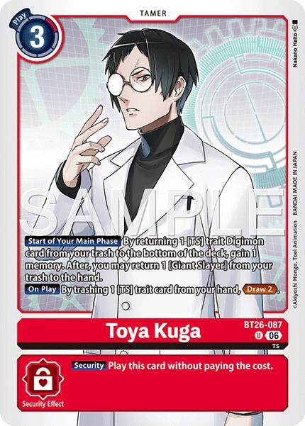 Image for Toya Kuga (BT26-087 U) [Timeless Bonds] (BT-26) - Digimon Card Game