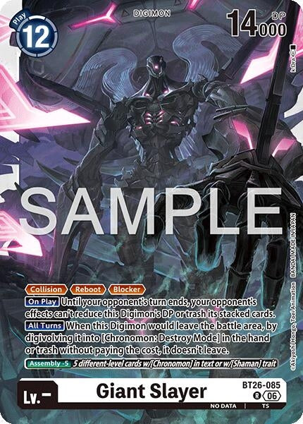 Image for Giant Slayer (BT26-085 R) (Foil) [Timeless Bonds] (BT-26) - Digimon Card Game