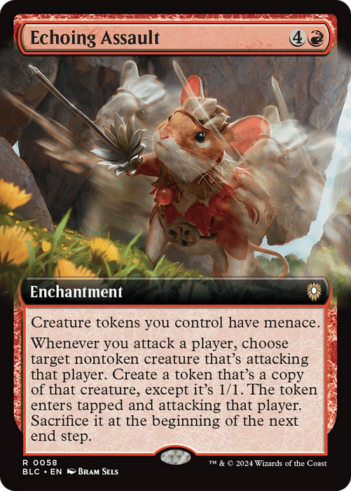 Echoing Assault [BLC-058] Foil - Bloomburrow Commander