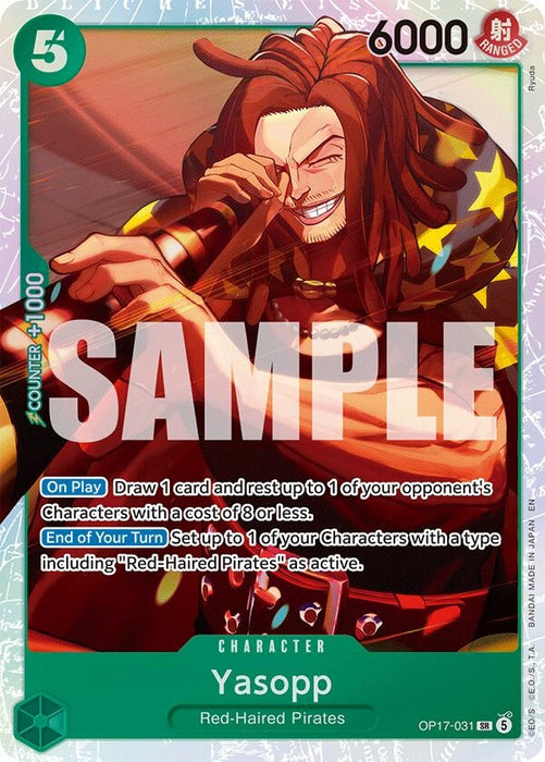 Image for Yasopp (OP17-031) (Foil) [The World's Strongest Warriors] (OP17) - One Piece Card Game
